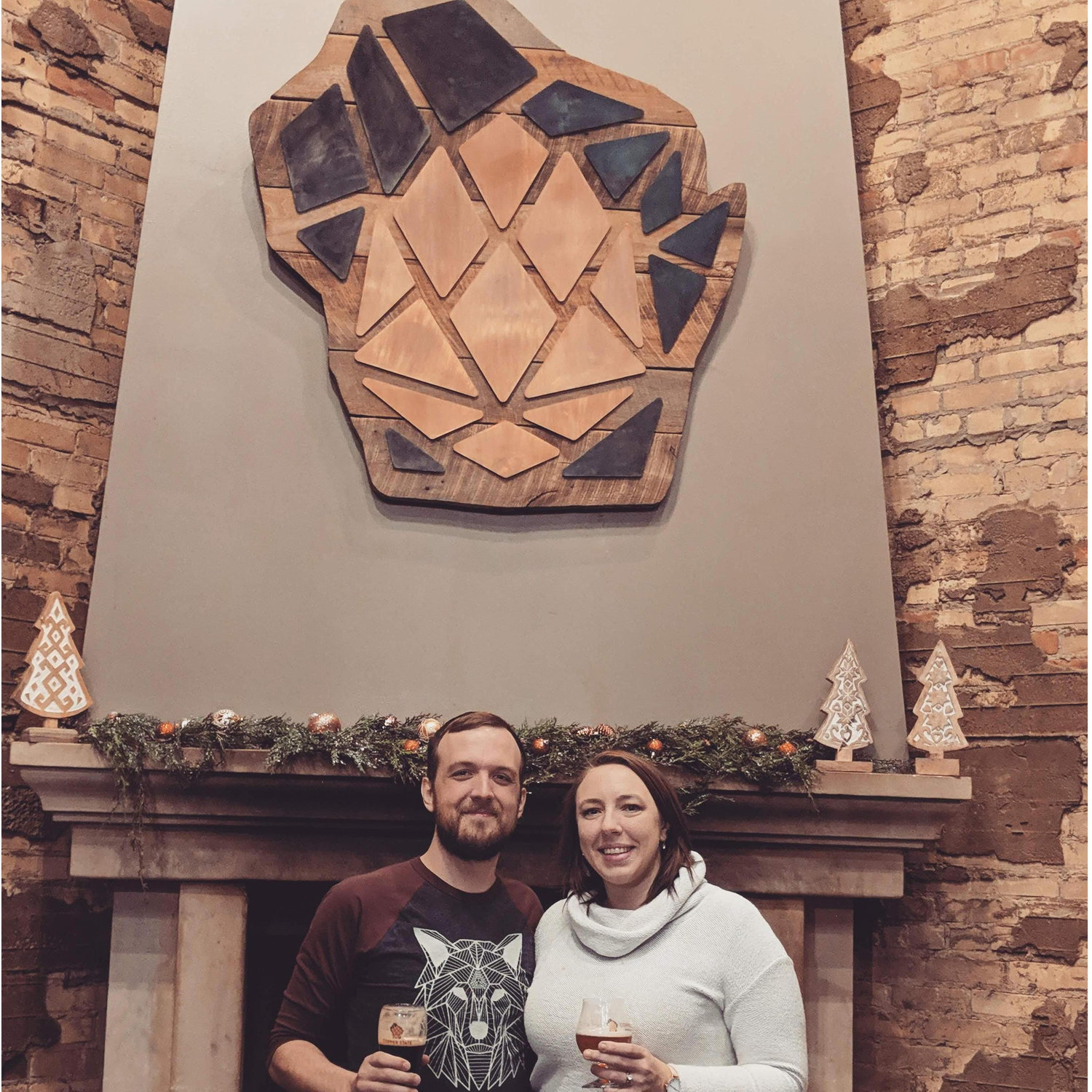 We love a good brewery! Copper State Brewing in Green Bay, WI Christmas 2018