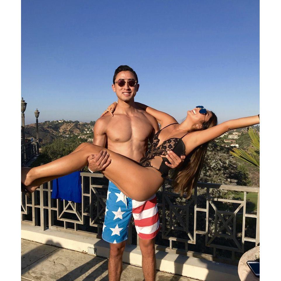 Our first photo together! 2018 SAE Pool Party lol