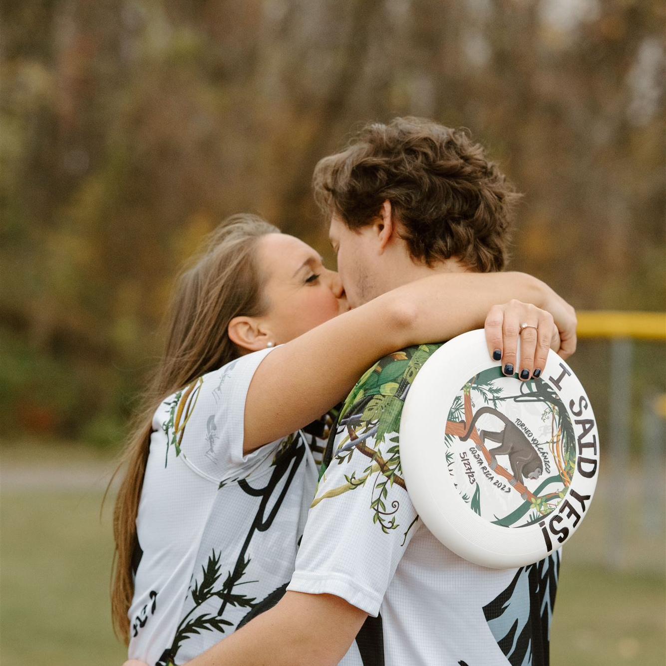Engagement Photos at the place we had our first date, Rotary Park in Livonia, MI