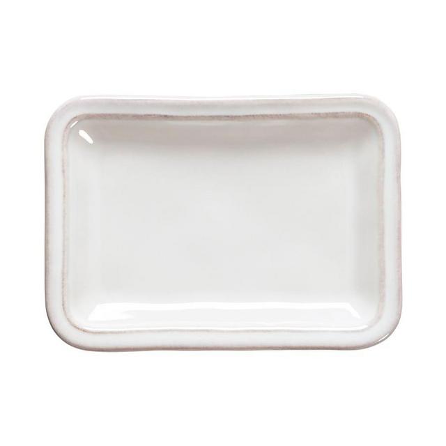 Casafina Fontana Stoneware Bathroom Soap Dish, White