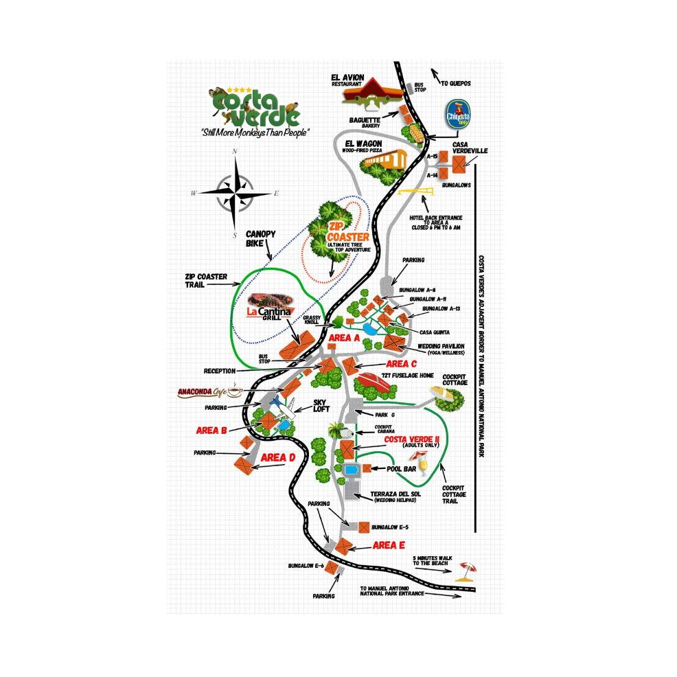 Hotel Costa Verde Map