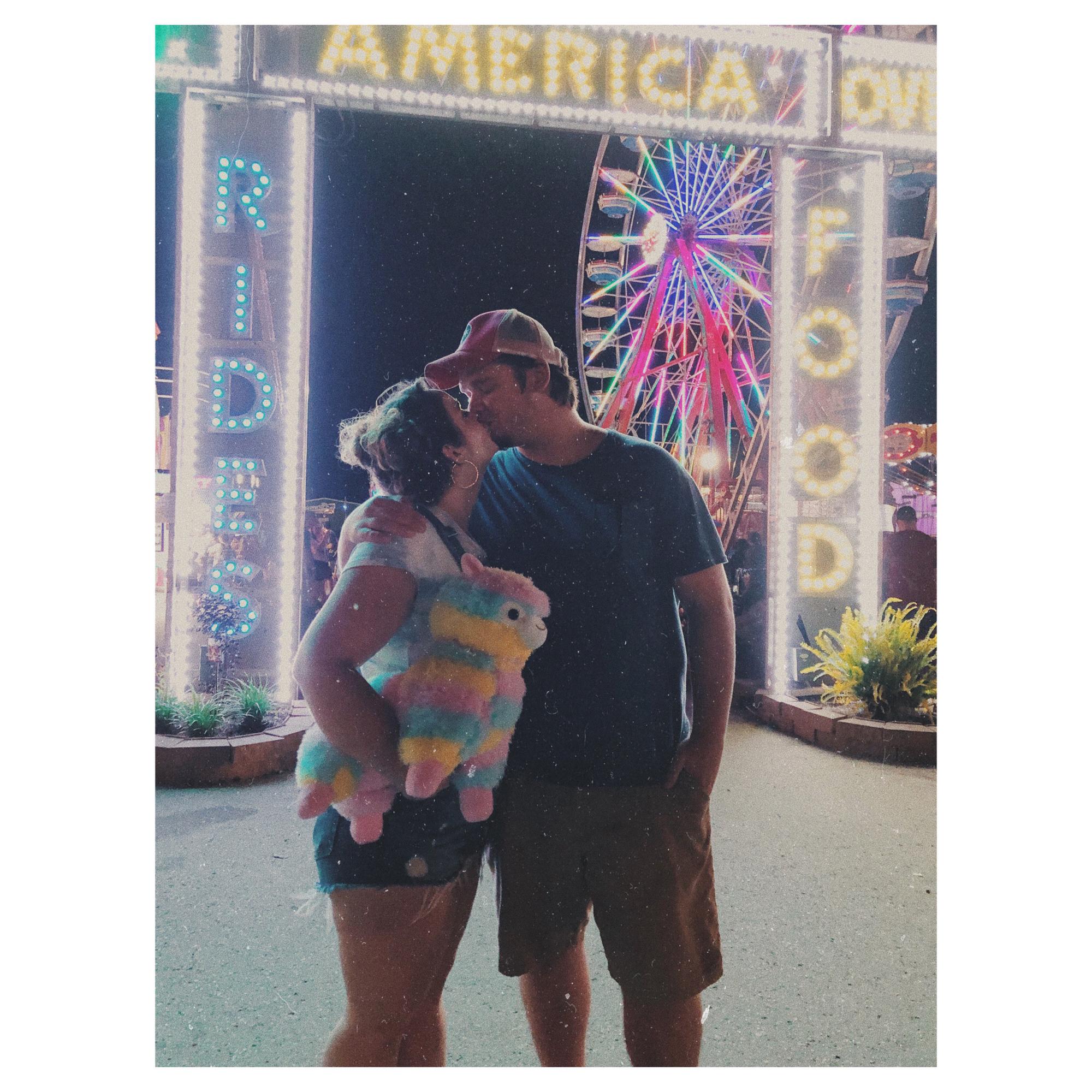 Nine months together, celebrated by eating fried oreos!