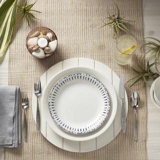 Profile Porcelain Patterned Accent Plate, Set of 4