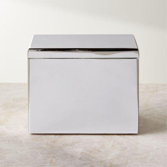 Polished Nickel Recipe Box