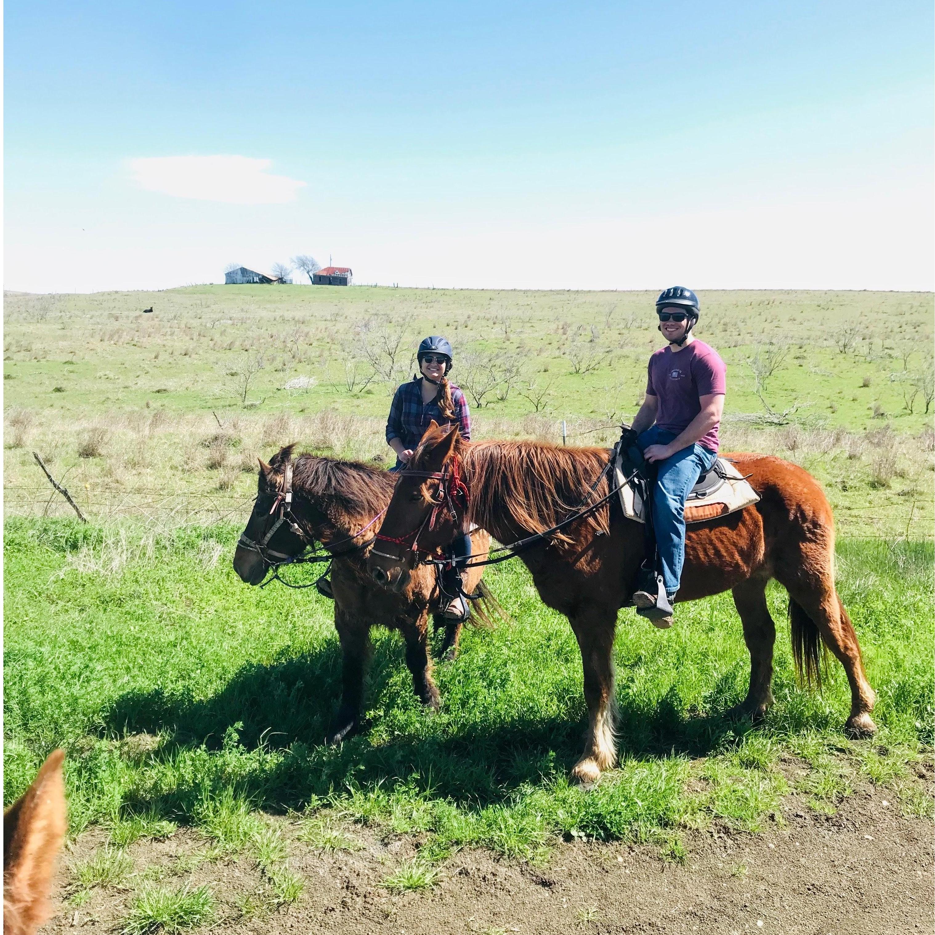 Thursday, March 14, 2019
Horseback riding in Austin, TX - Yes, still just friends