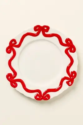Benedita Bow Stoneware Side Plates, Set of 4