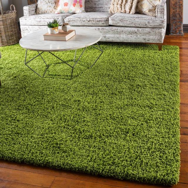 8' x 8' Solid Shag Square Rug