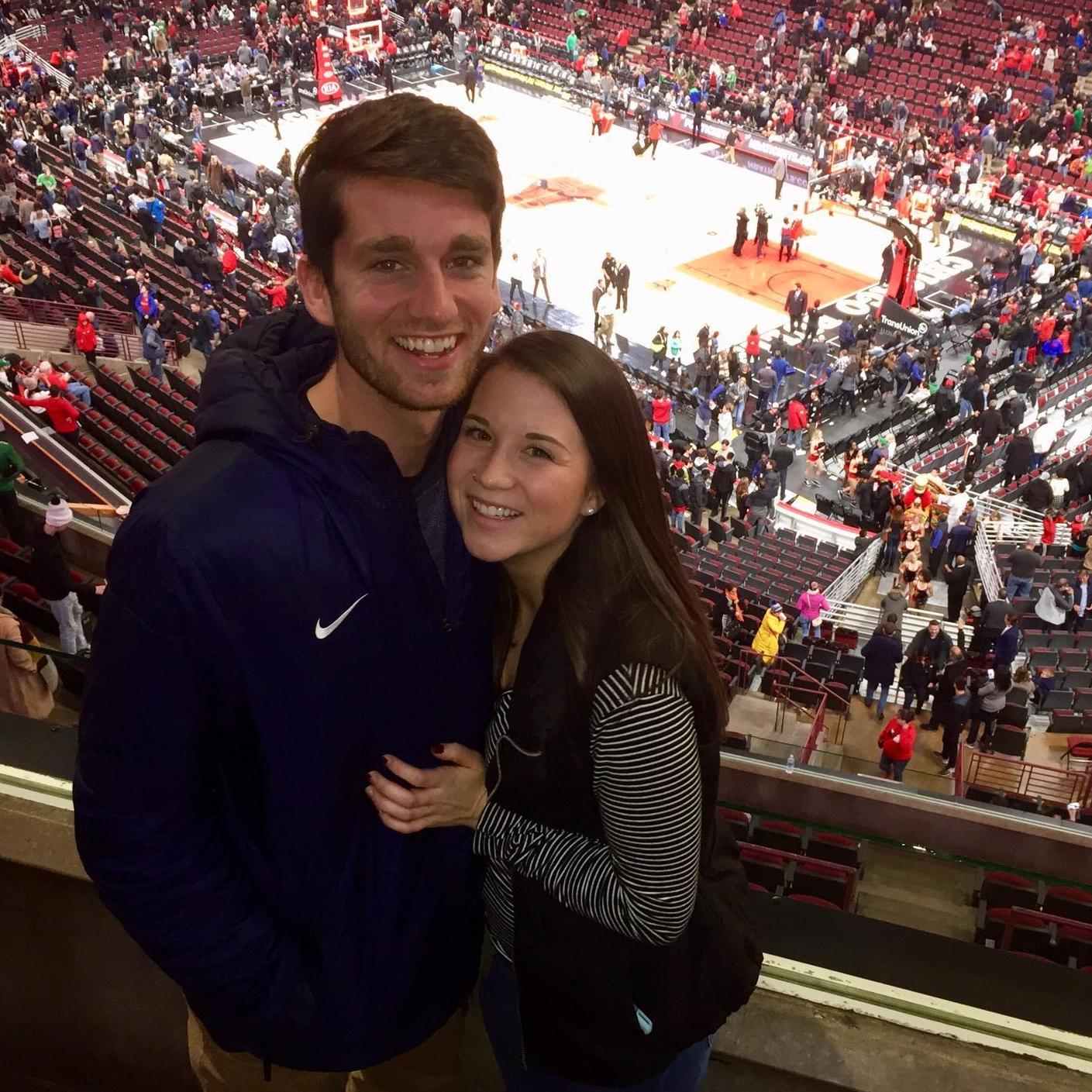 His Christmas present to watch the Bulls play. She already forgave him for his poor choice in a basketball team.