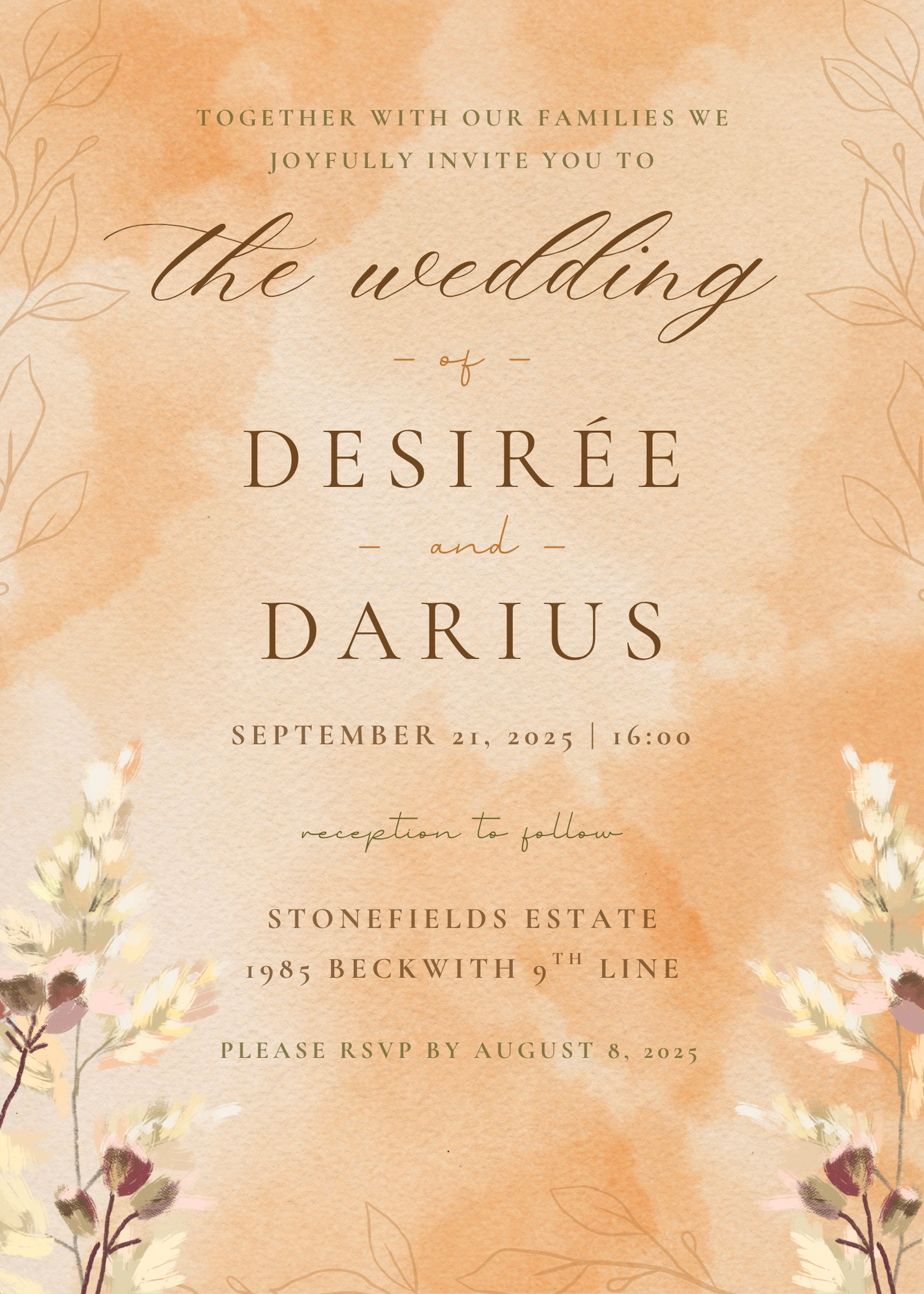 The Wedding Website of Desirée Murphy and Darius Buddington