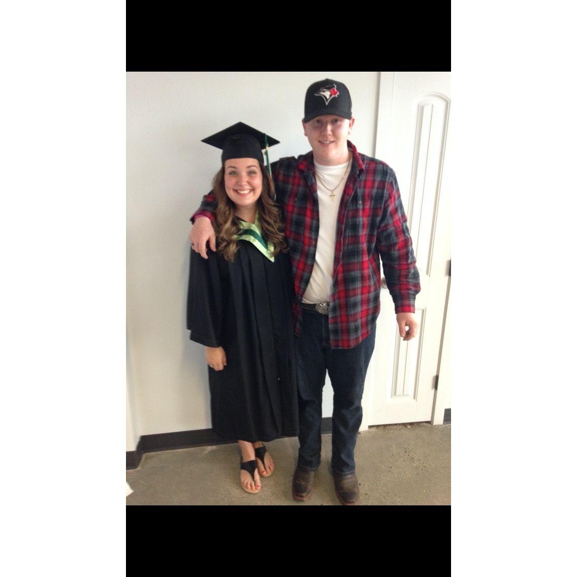 Alysha's university grad in 2015