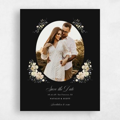 Black Wedding Save the Date - Reagan Photo