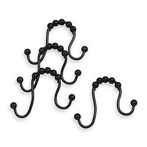 Moen® Double Shower Curtain Hooks in Old Rubbed Bronze (Set of 12)