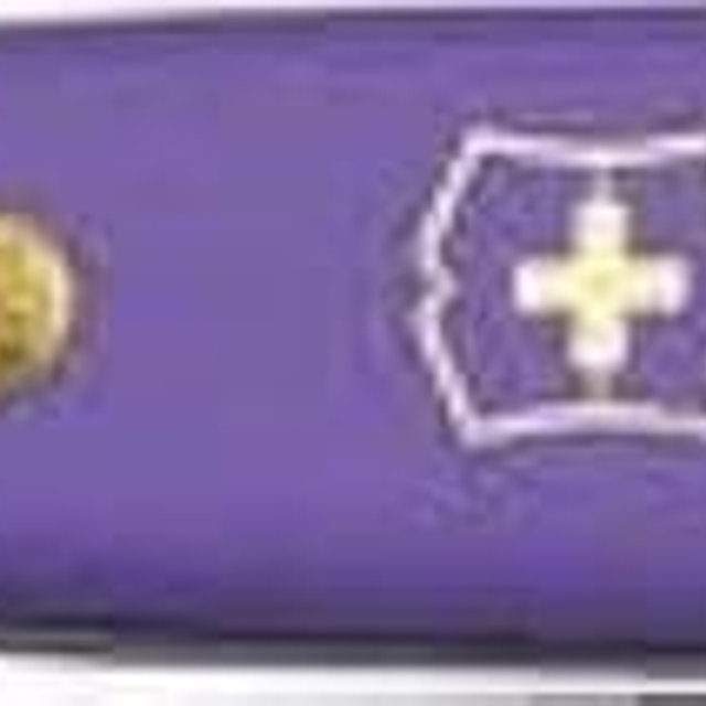Victorinox Floral Knife, straight 4" blade, pastel purple handle 3.9050.22