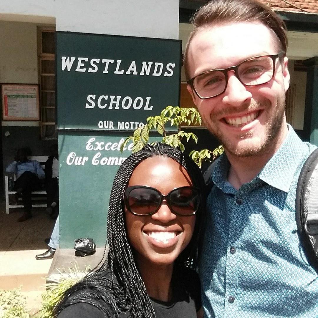 At Irene's elementary school in Westlands, Nairobi