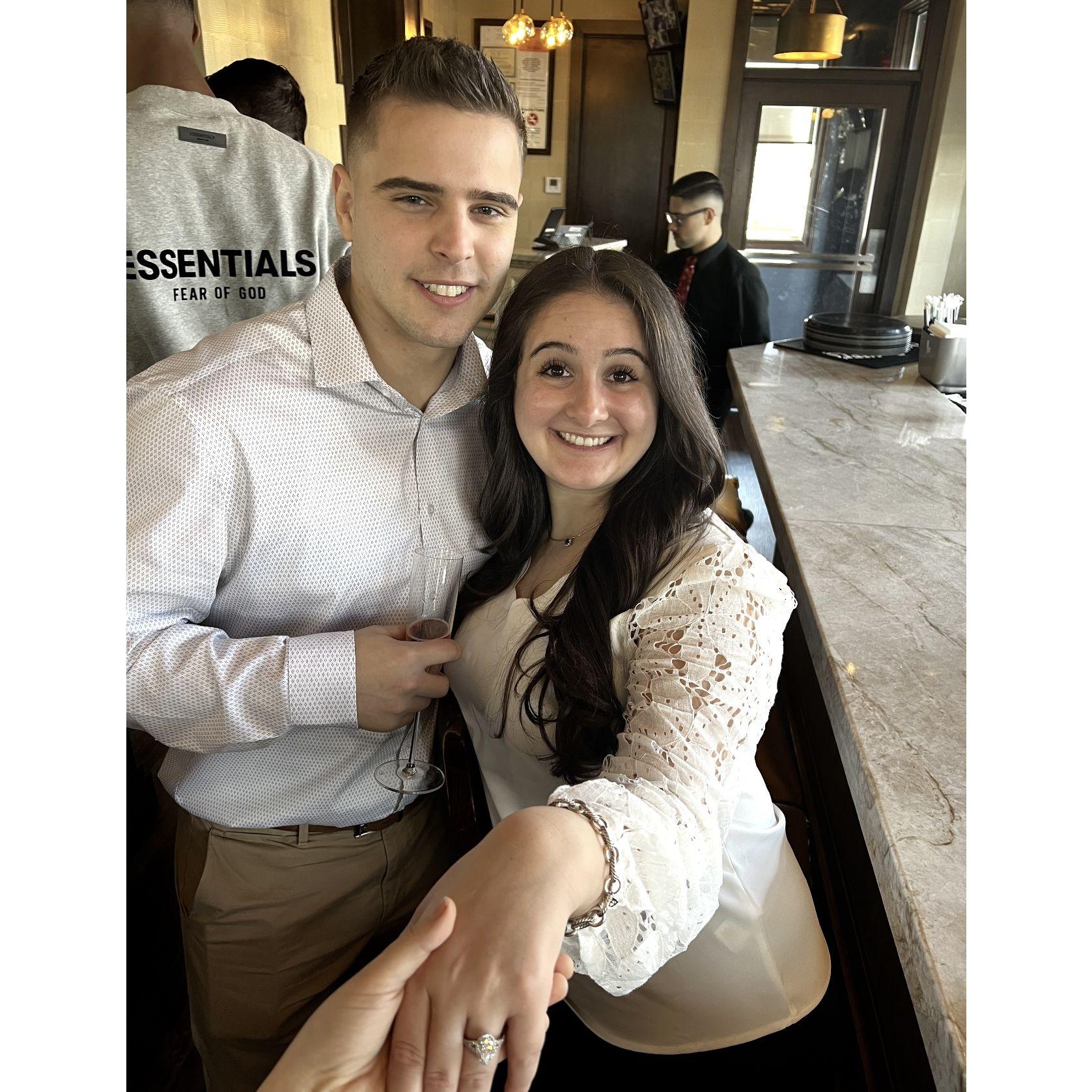 2023 - Our Engagement party at La Famiglia!