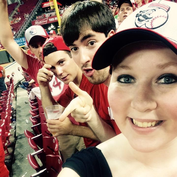 We love sporting events with our friends!