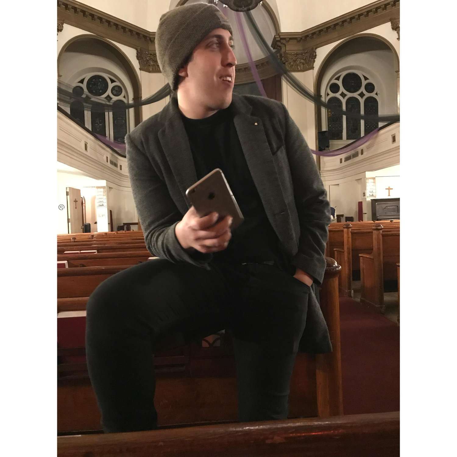 We had wednesday night small group services (Exchange) & Matt helped teach a Bible College program @ this small church location in Greenwich Village