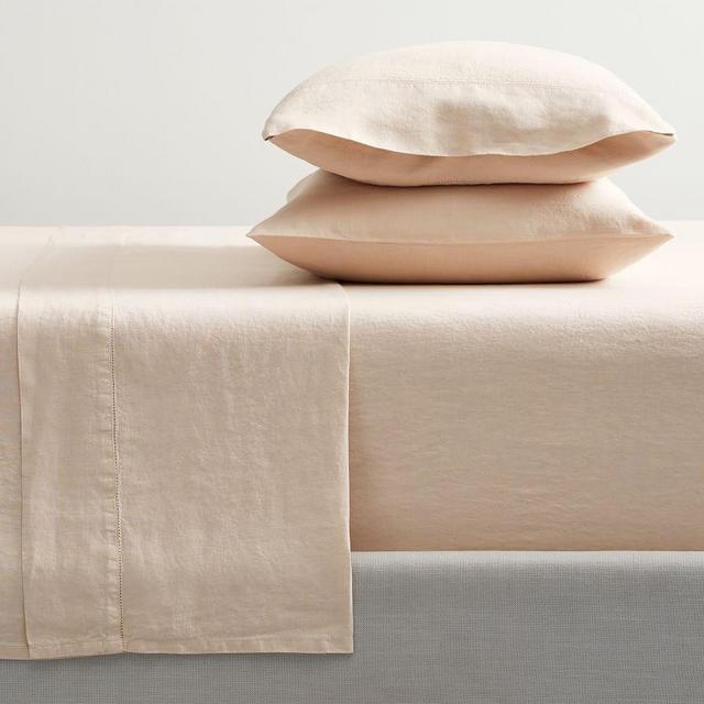 Rosewater Belgian Flax Linen Sheet Set, Queen