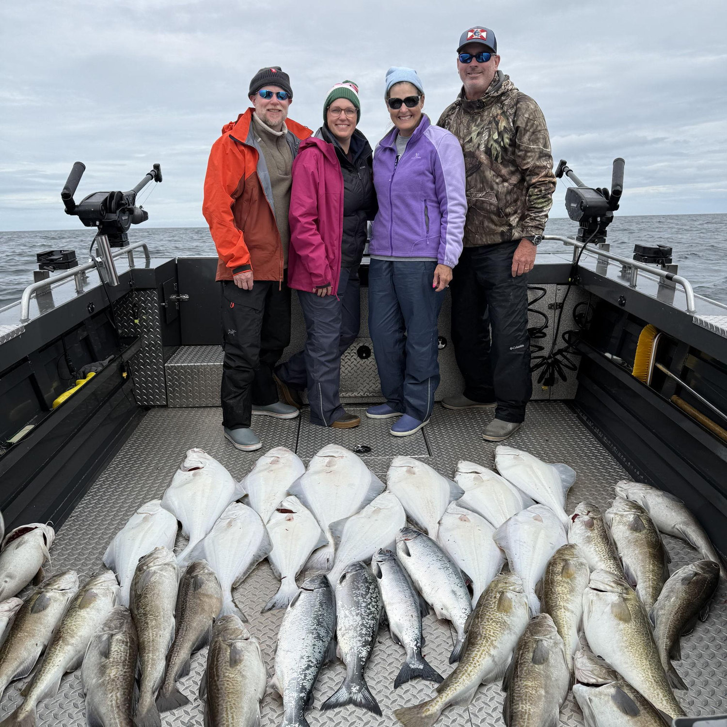 Halibut and Cod fishing in Homer with the besties!