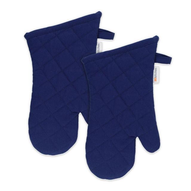 MÜkitchen® Blue Oven Mitts (Set of 2)