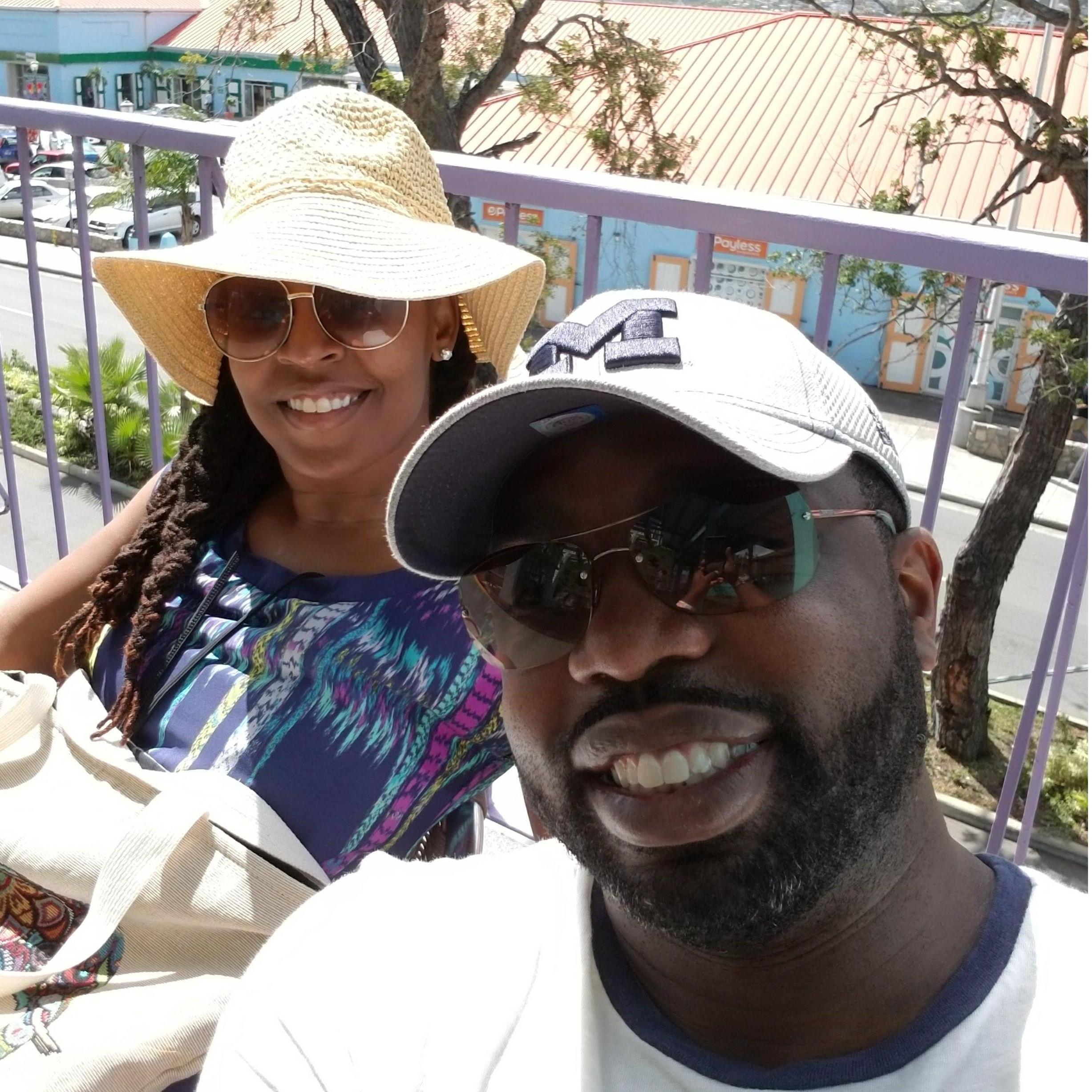 Soaking up some sun in St. Thomas