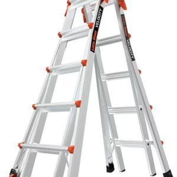 Little Giant Model 22 Aluminum Multi-Use Ladder, Type 1A - 300 lbs. Rated