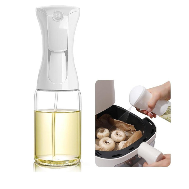 Mistifi oil spray Premium 150ml Glass. Fine Mist Spray Bottle for Air Fryer, Olive Oil, Healthy Nonstick Frying, Commercial & Home Kitchen Use (150ml Glass bottle 886)