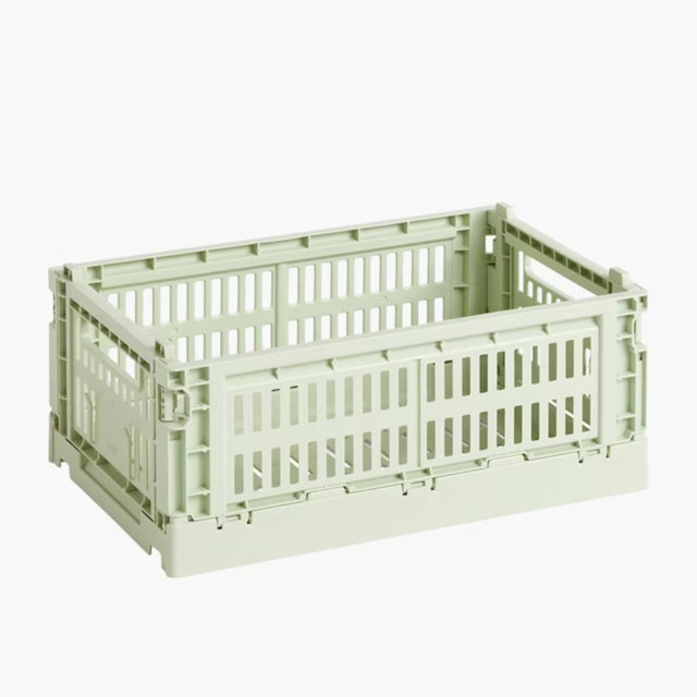 Recycled Colour Crate - small in mint green