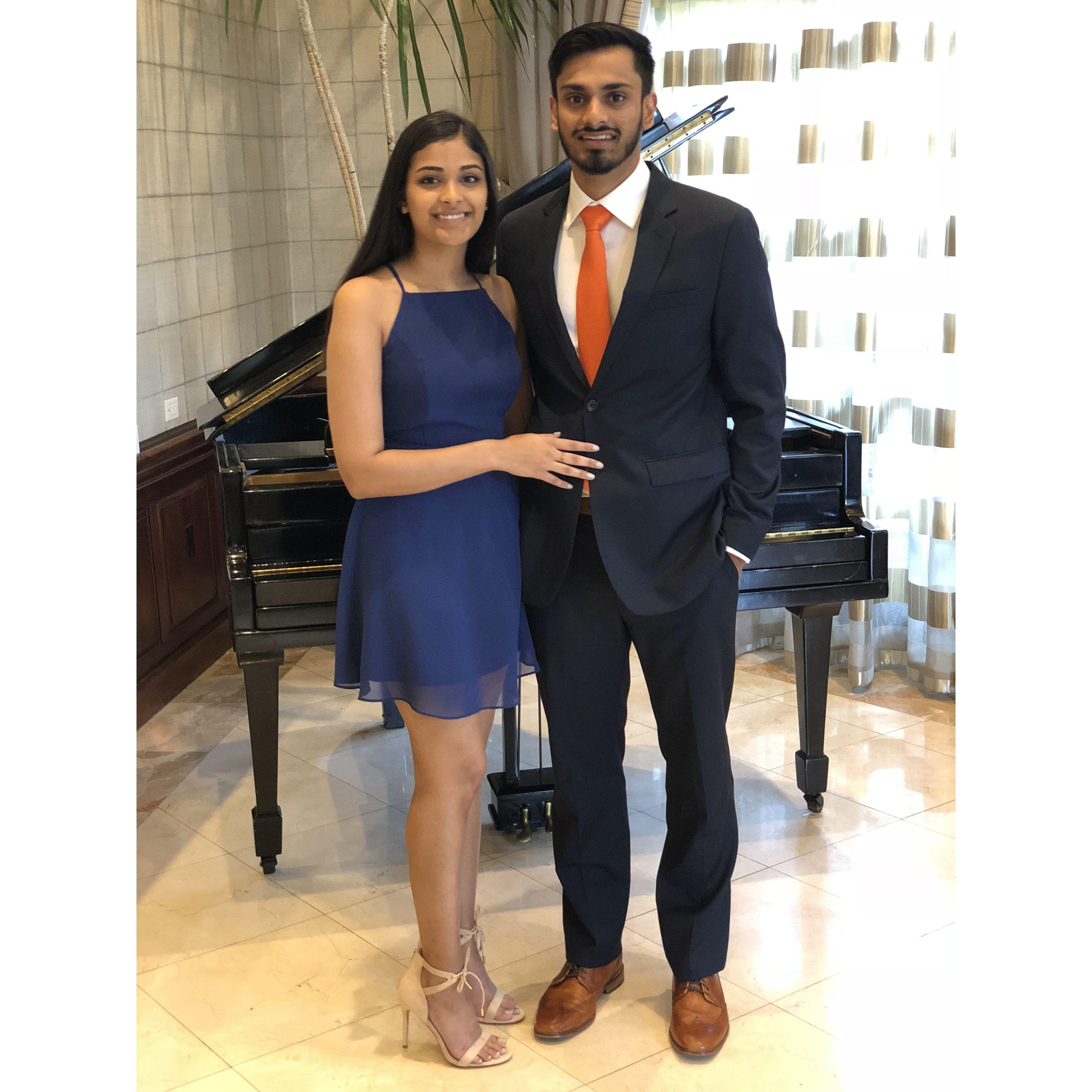 1 year anniversary + first wedding attended as a couple