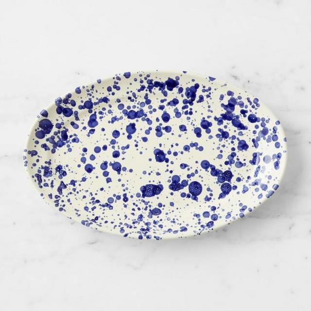 Splatter Ceramic Italian Hand-Glazed Platter