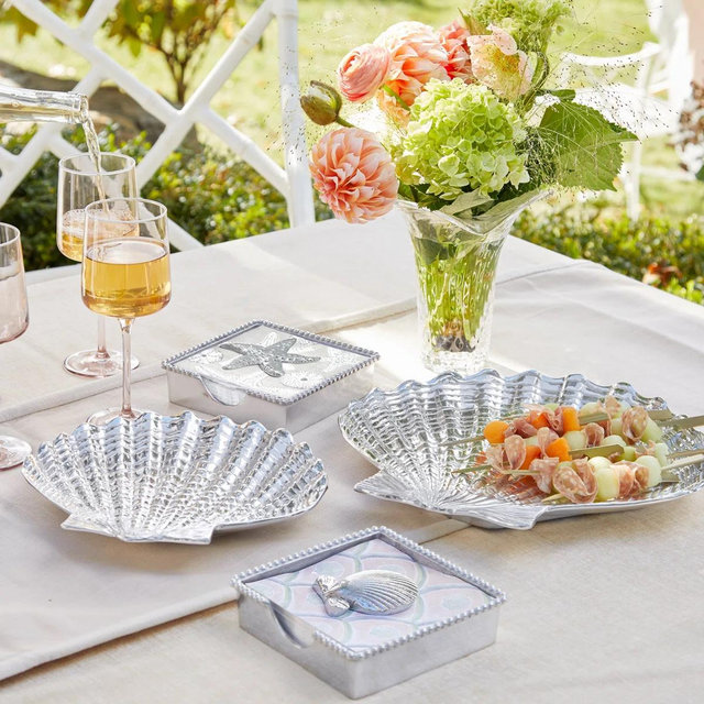 Mariposa Small Scallop Shell Platter
