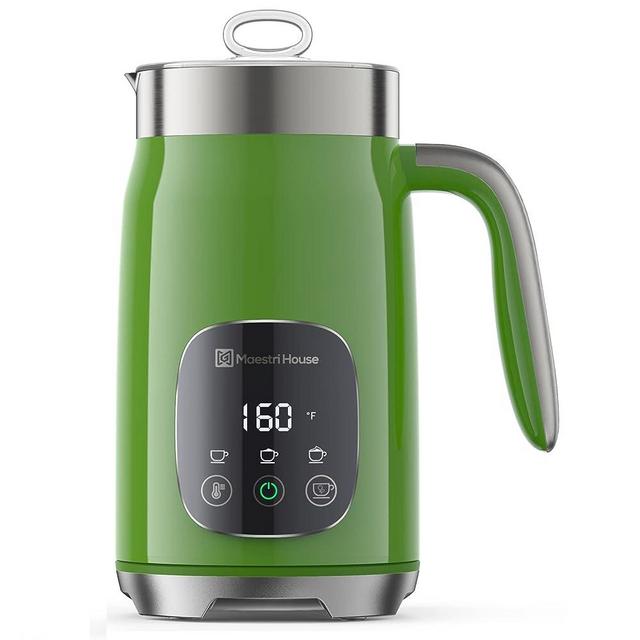 Maestri House Milk Frother, Variable Temp and Froth Thickness Milk Frother and Steamer, 14.1OZ/400ML Smart Touch Control Foam Maker, Memory Function for Latte, Cappuccino, Warm Milk, Hot Chocolate