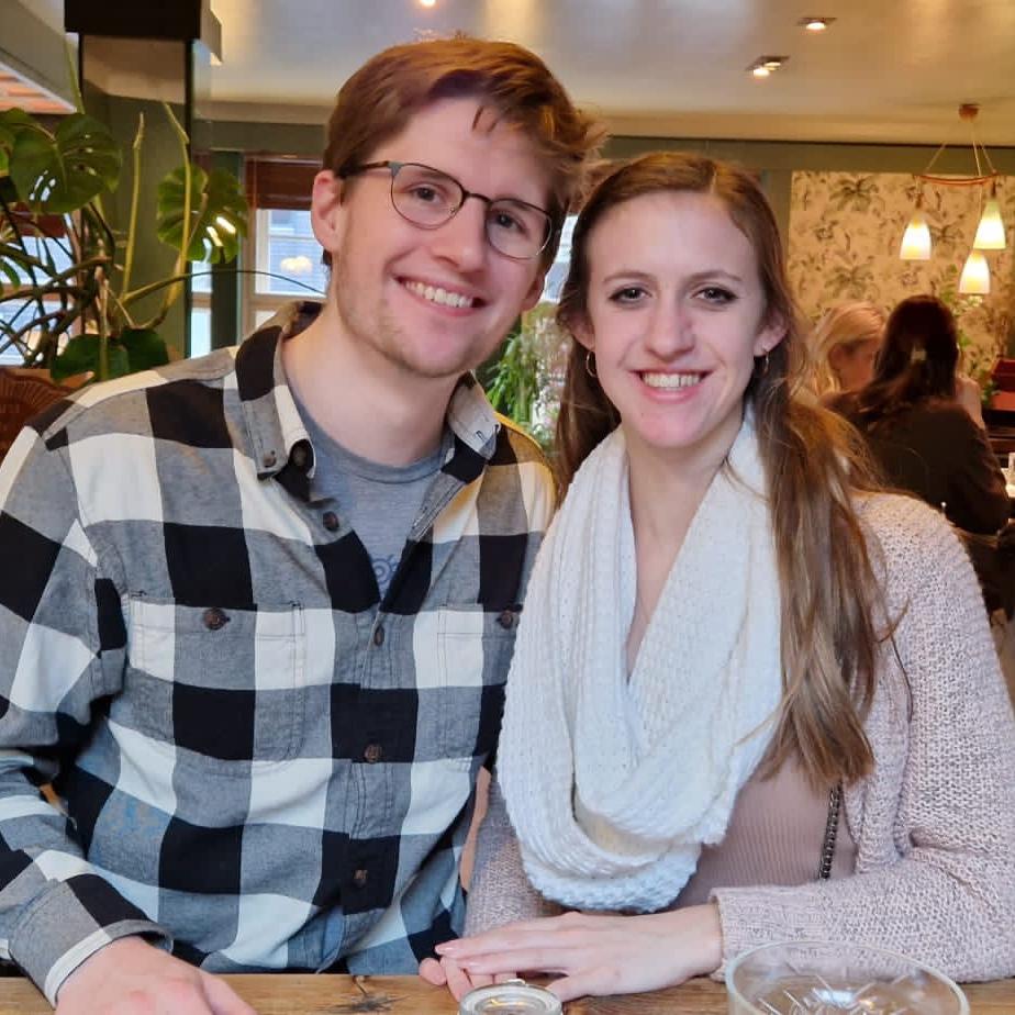 We are in Berlin, Germany at brunch with Nick and Carlotta.