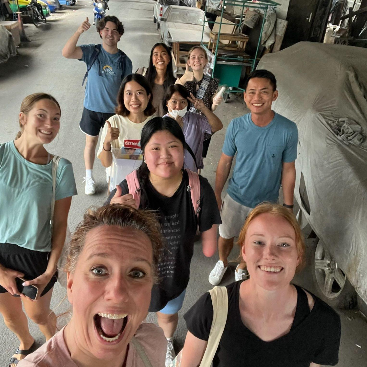 Doing ministry with the short term team that Garrett came with to Bangkok, Thailand. This was the week we met