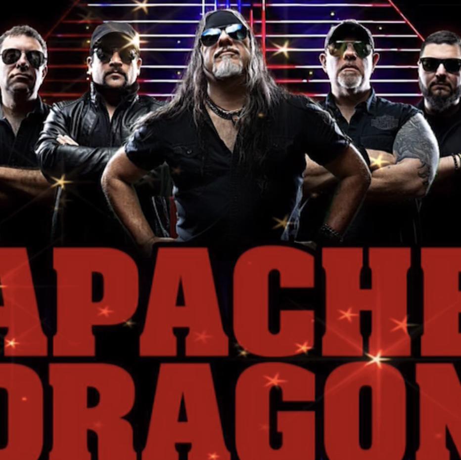 FUN FACT! Apache Dragon was the Band playing the night we met . Fast forward —>  they are playing at our wedding. EPIC !!!