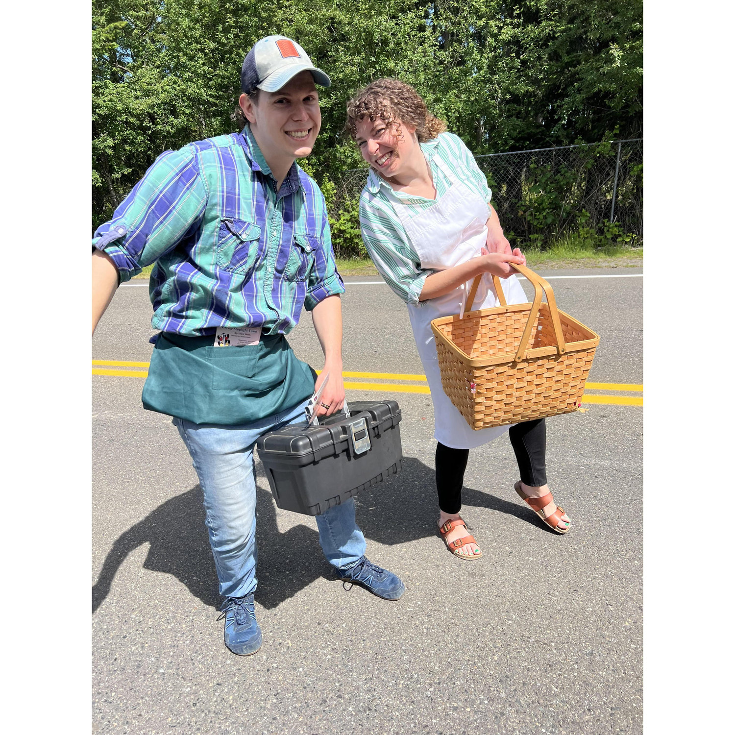 Promoting One Stoplight Town play at the Maple Valley parade