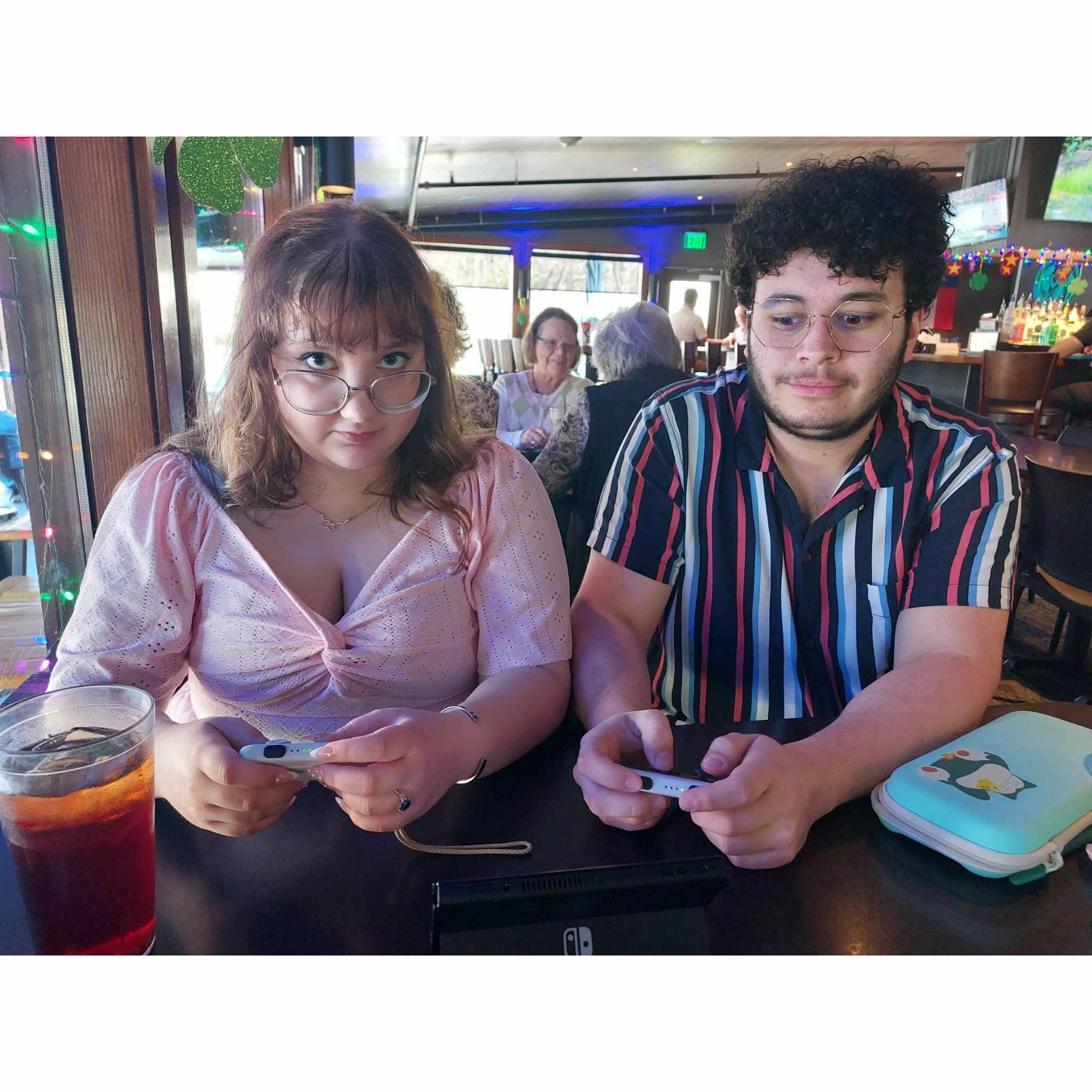 Following the proposal Connie and Carson played Mario Kart in Ivar's