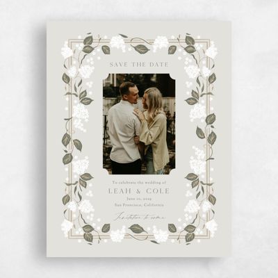 Sage Mist, Green Wedding Save the Date - Colette Photo