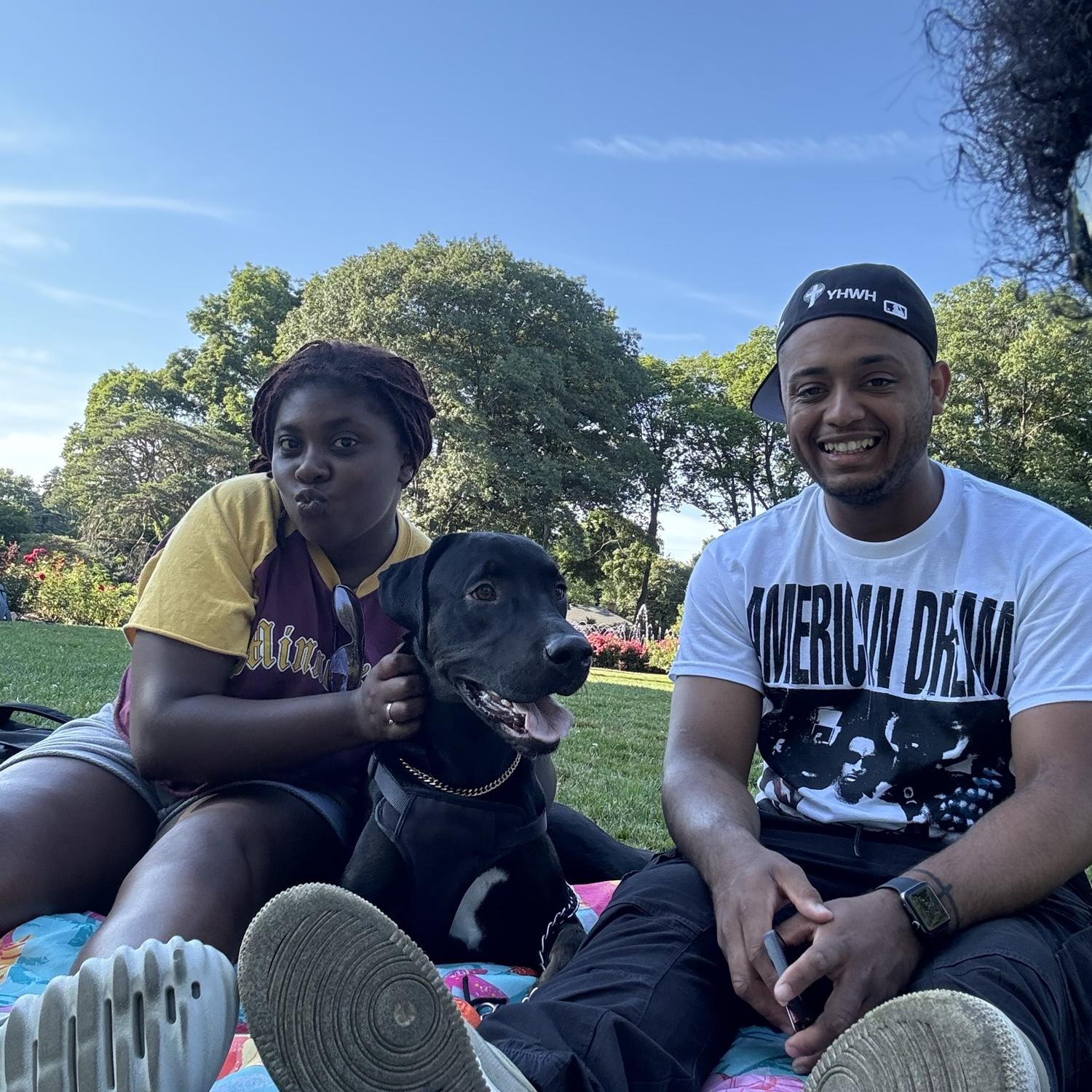 Q looking nervous because he’s about to propose to Imara in less than 5 minutes and Imara clearly has no idea