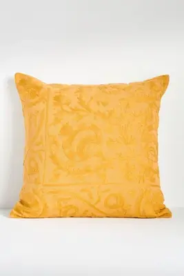 Hand-Embroidered Emilie Suzani Pillow