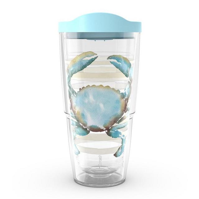 Tervis Sara Berrenson Atlantic Crab Made in USA Double Walled Insulated Tumbler Travel Cup Keeps Drinks Cold & Hot, 24oz, Classic