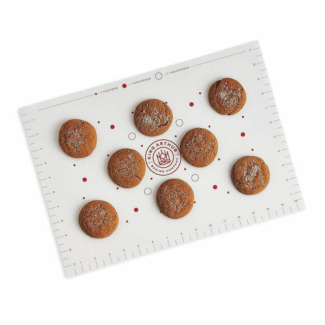 King Arthur Baking Company Cookie Mat, Oven Safe Silicone Reusable Baking Mat, For Precise Cookie Dough Spacing And Placement, Fits Half-Size Pans