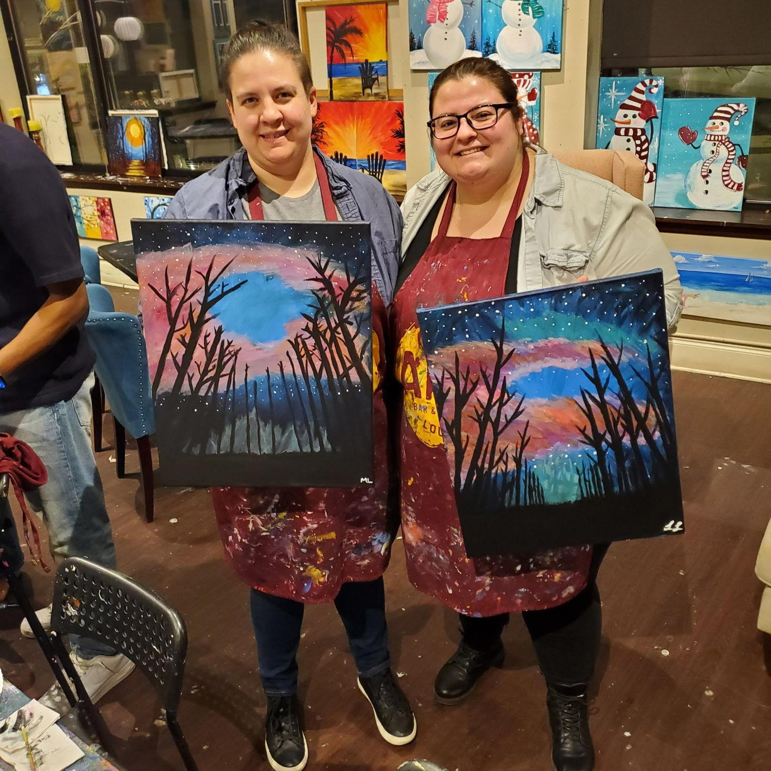 Paint and Sip date night