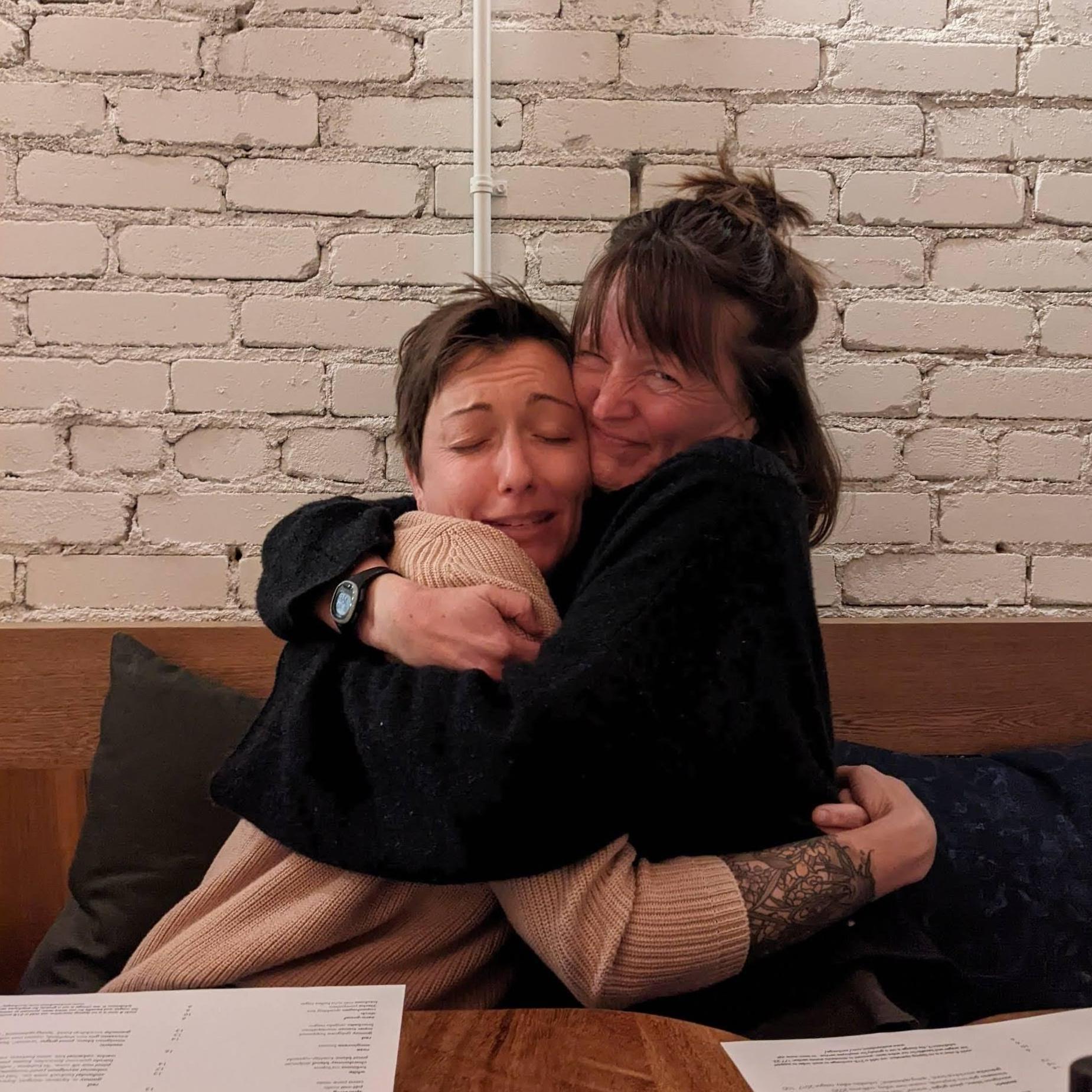 Photorapher: Nazara and Kay waitressed together for ever then moved to SF in our early twenties and stayed bff's. Naz is leaving her two children, Levi and Pearl, to be with us and is taking pics!