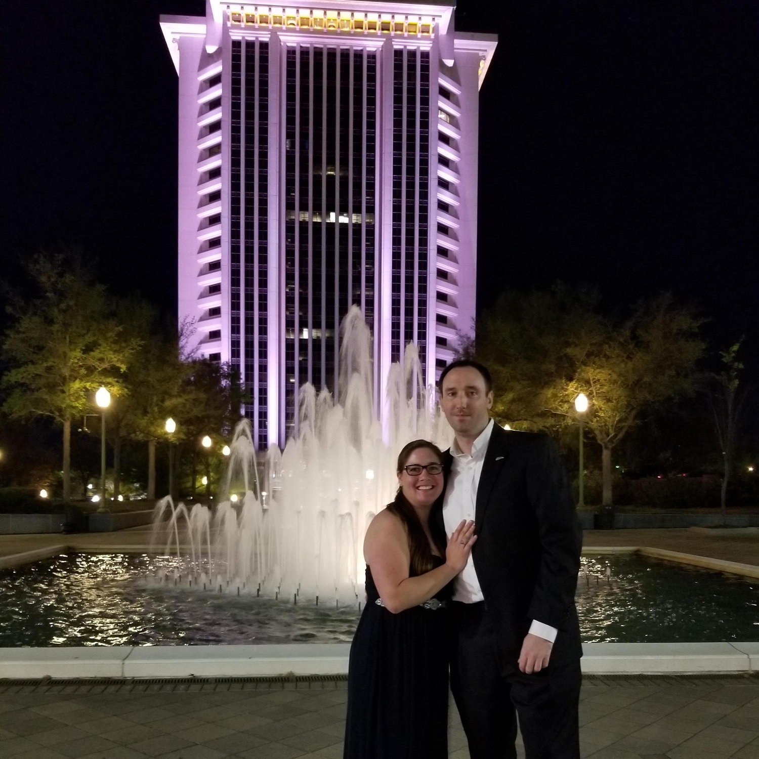 The night of our proposal.