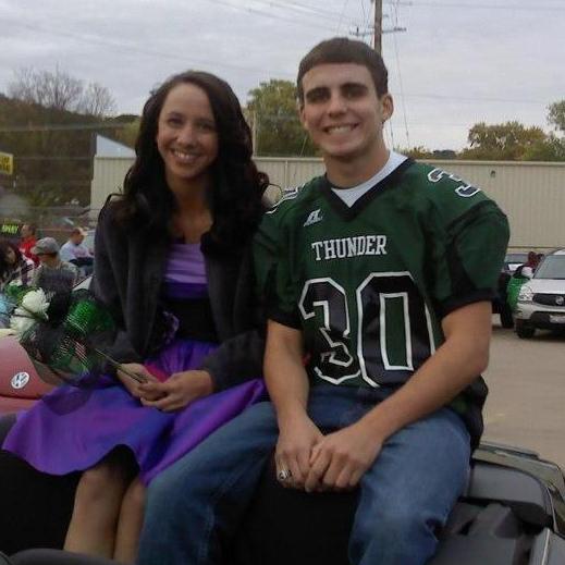 2013 Homecoming candidates Allysha & Jeff (2019 Bride & Best Man)