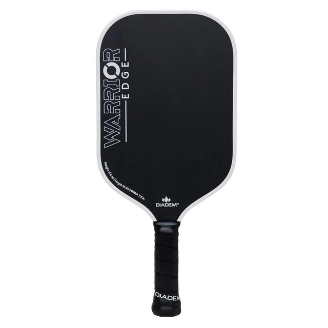 Diadem Warrior Edge Pickleball Paddles | Etched Carbon Face for Max Spin, 16mm Aero Guard, Comfort Max Grip, 16mm Honeycomb Core, Midweight 8oz | Indoor/Outdoor | USAPA Approved