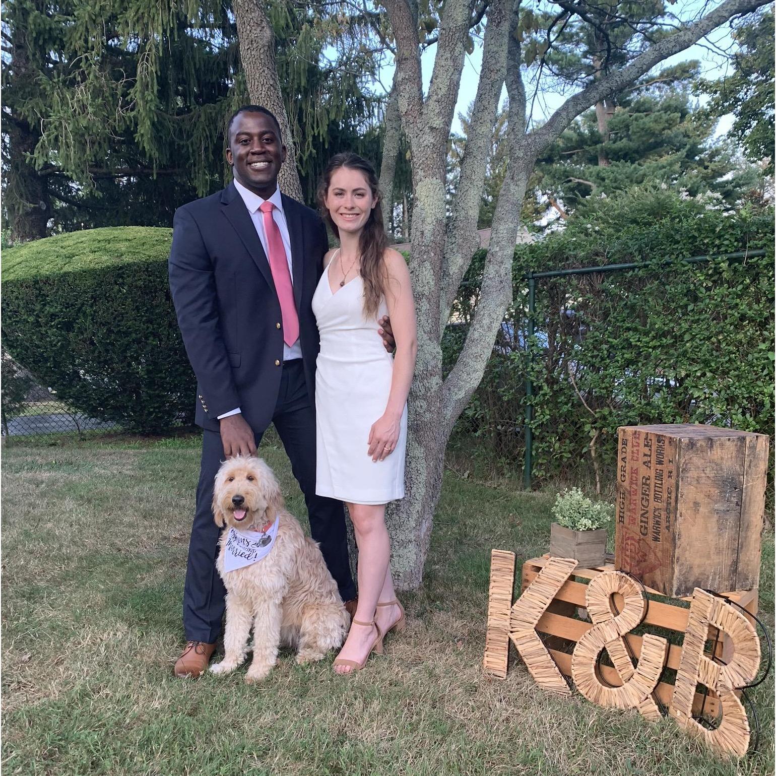 Our  first wedding celebration including yours truly Izzy!