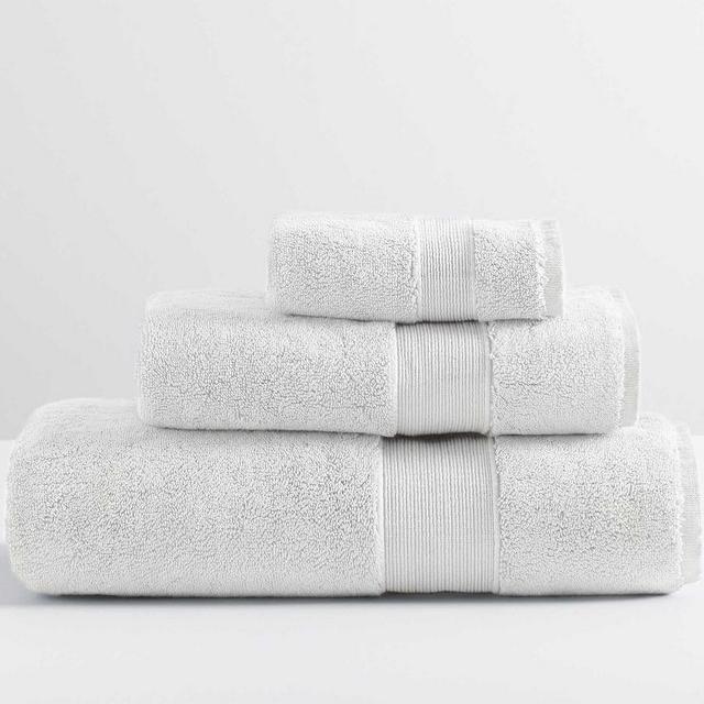 PB Classic Organic Bath, Hand, & Washcloth Towels, Set of 3, White