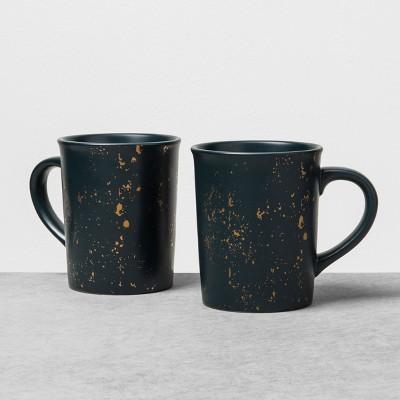 2pk Stoneware Mug Speckled Noble Blue - Hearth & Hand™ with Magnolia